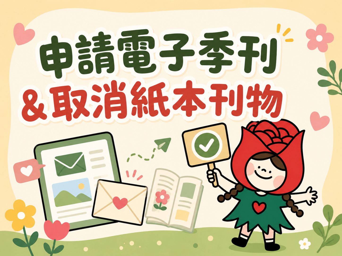 ｜申請電子季刊｜取消紙本刊物｜
